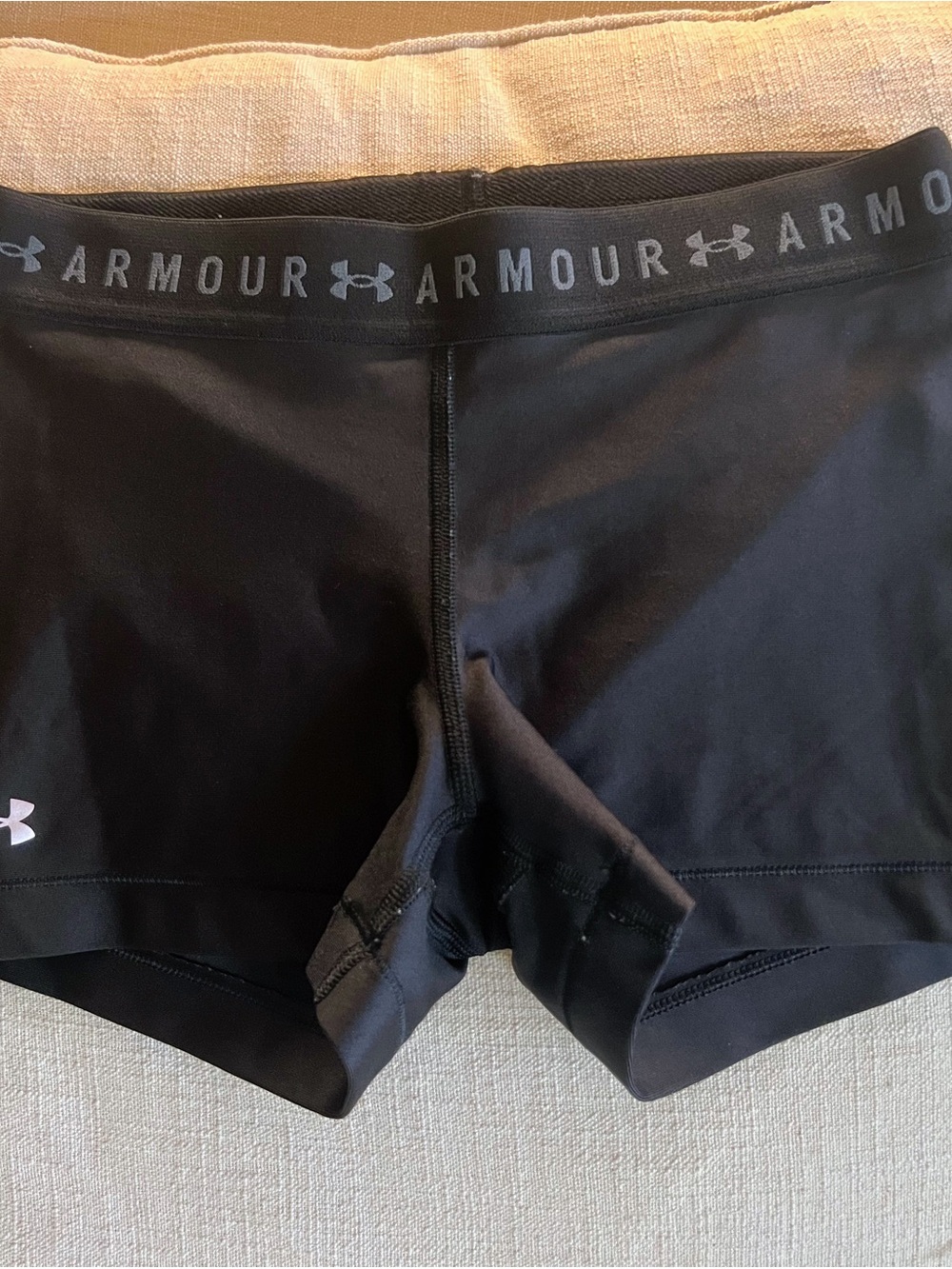 Under Armour Black Women's Performance Shorts with Branded Waistband